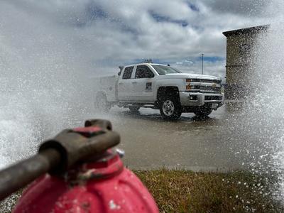 Testing fire hydrants